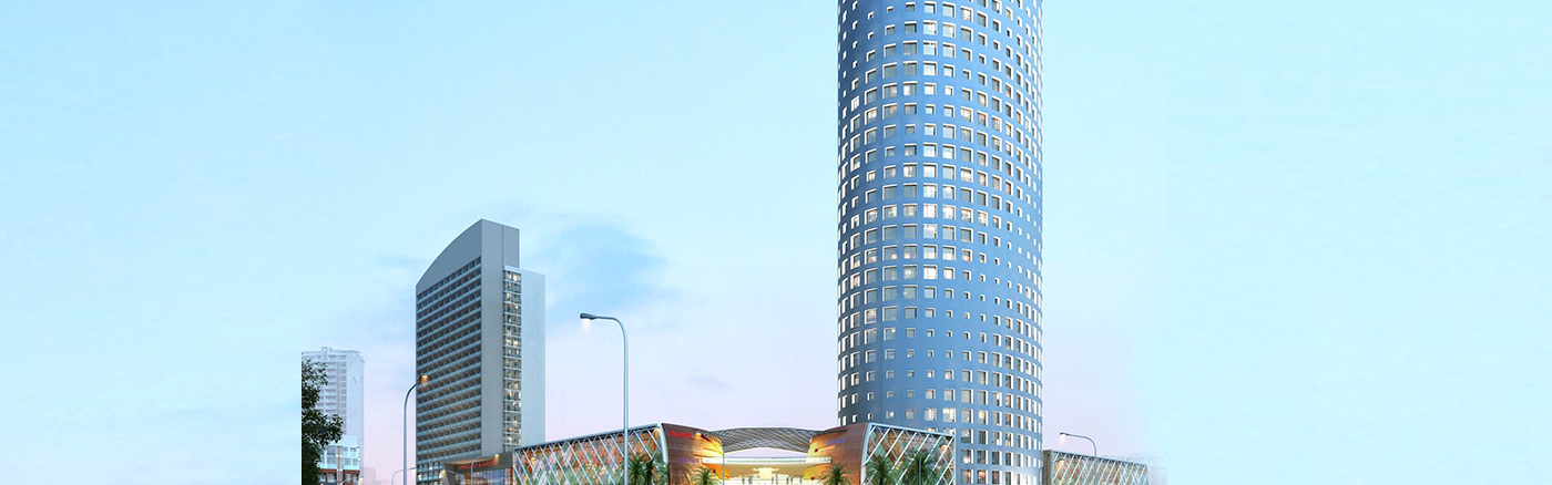 鹽田產業服務大廈玻璃幕墻施工